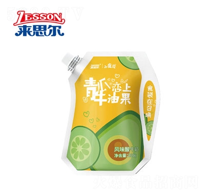 來思爾小食袋風(fēng)味發(fā)酵酸奶青瓜牛油果味200g