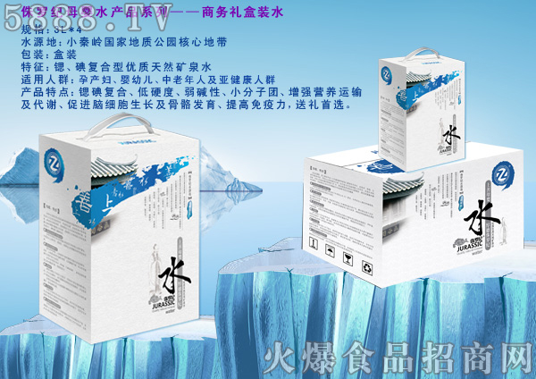 侏羅紀母嬰水產品——商務禮盒裝水